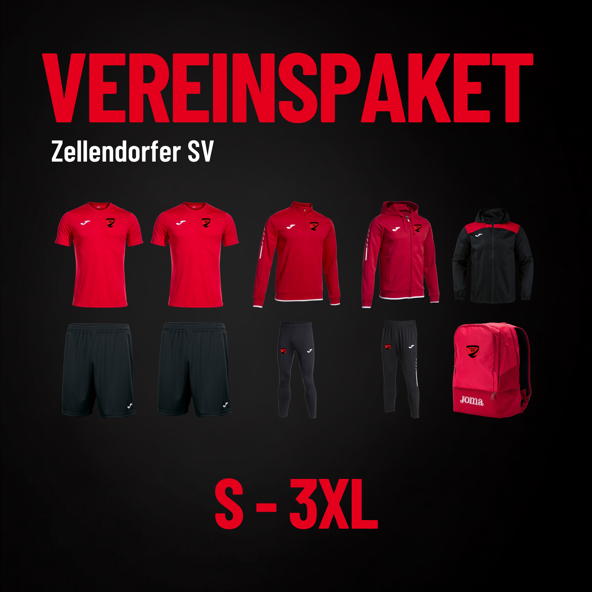 Vereinspaket des Zellendorfer SV (S-3XL)